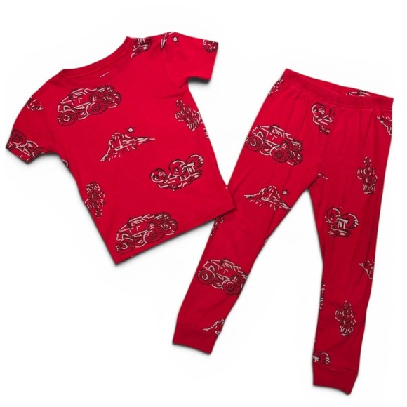 Carter's Other - Carter's Monster Truck Pajamas Red Boys 5 Snug Fit Cotton 2 Piece Set